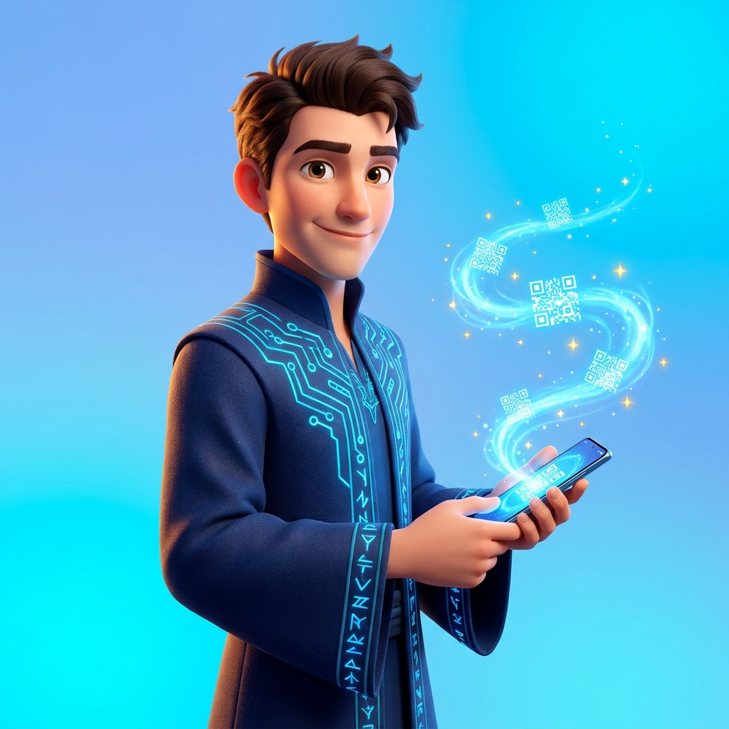 Magic QR magical scanning product visual